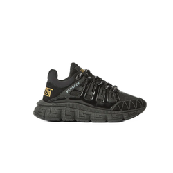 VERSACE TRIGRECA TODDLERS TRAINERS BLACK/GOLD