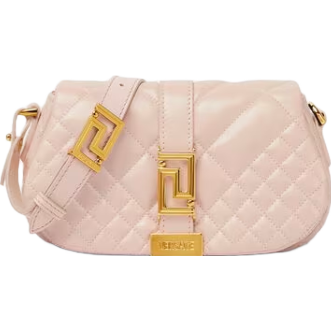 VERSACE GRECA GODDESS MINI SHOULDER BAG BLUSH PINK