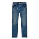 PURPLE BRAND MID RISE STRAIGHT JEANS AGED INDIGO
