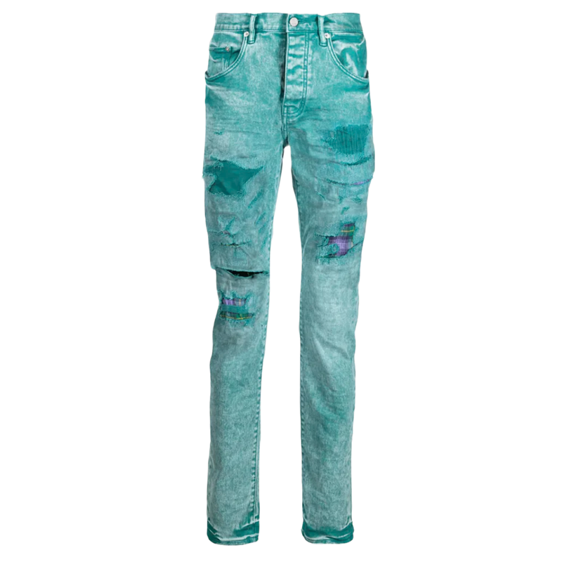 PURPLE BRAND DISTRESSED SKINNY JEANS TEAL – Enzo Clothing Store