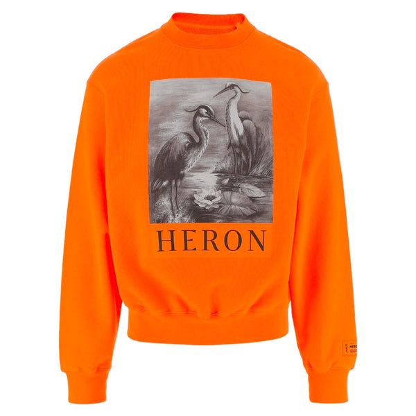 HERON PRESTON NF HERON BW CREWNECK ORANGE BLACK