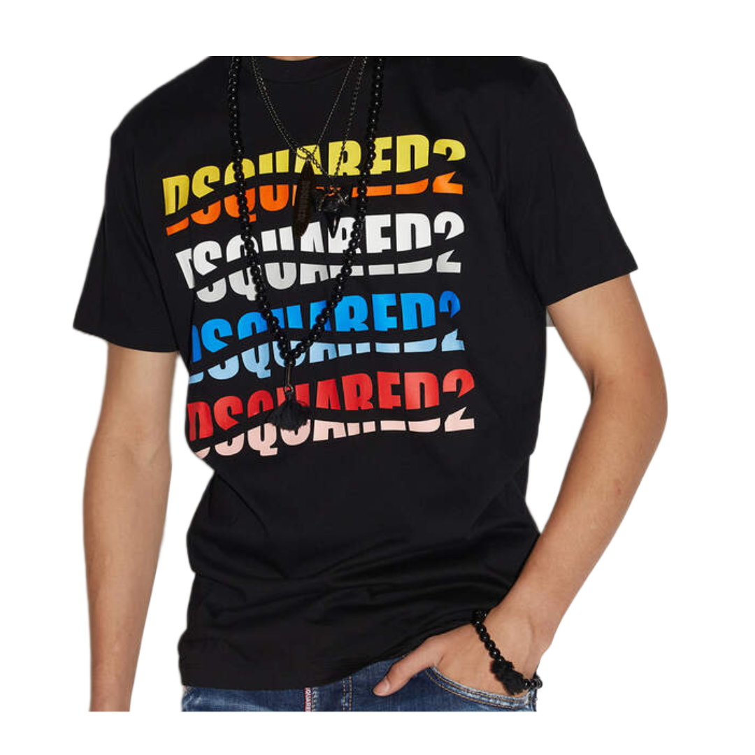 DSQUARED2 D2 COLOR WAVE COOL T-SHIRT