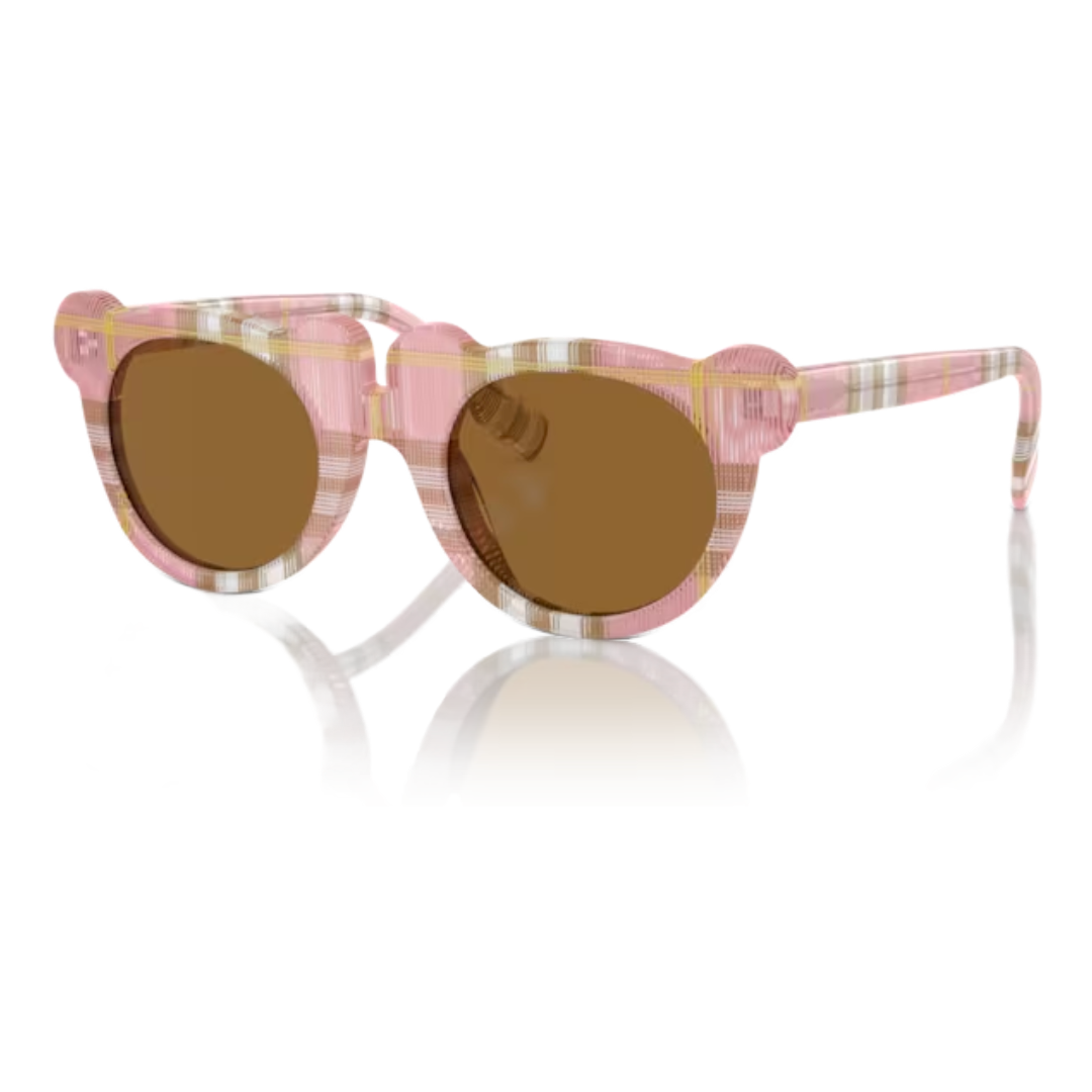 KIDS BURBERRY KID'S SUNGLASSES BEAR CHECKER PINK SUNGLASSES