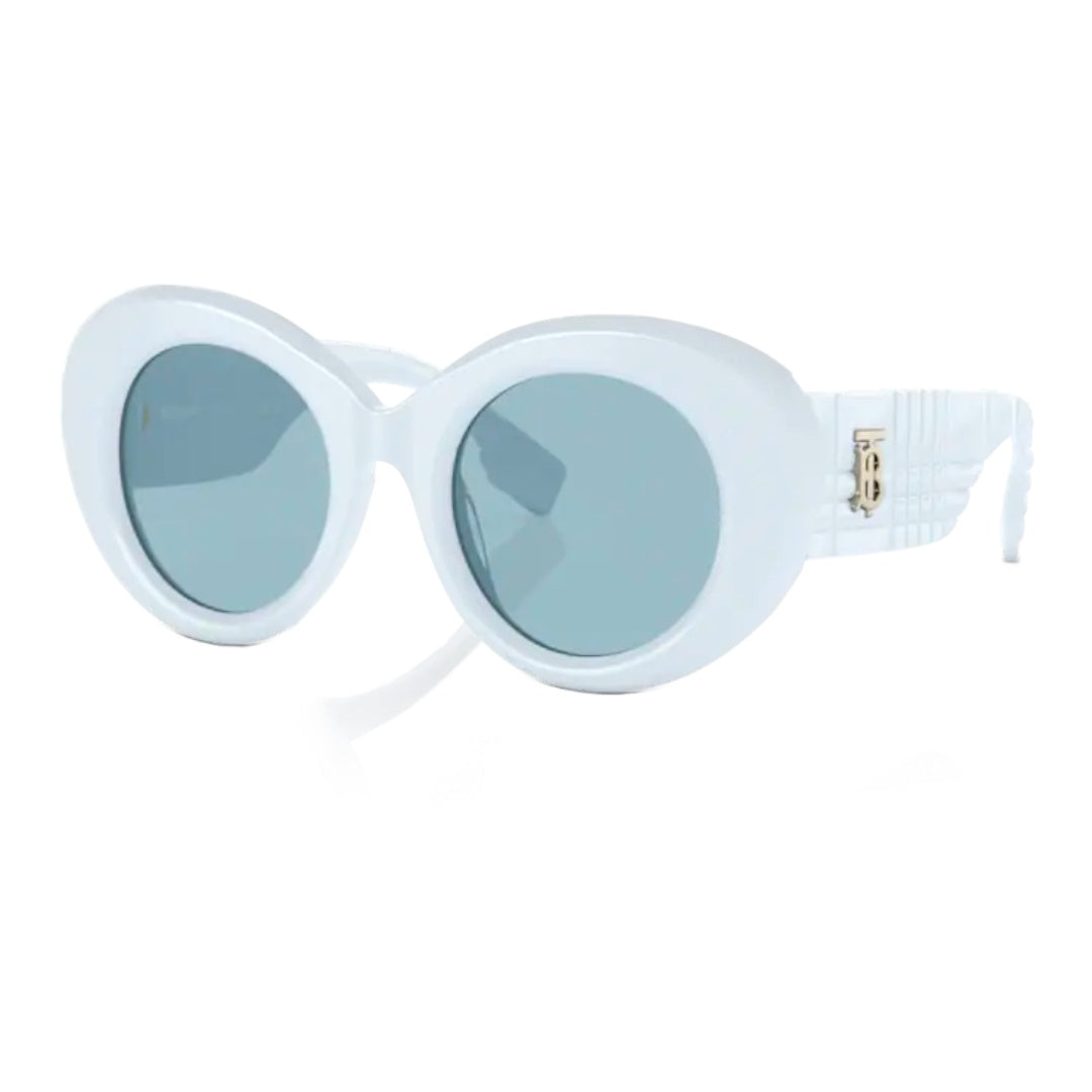 BURBERRY MARGOT MONOGRAM MOTIF OVERSIZED FRAME  AZURE/BLUE