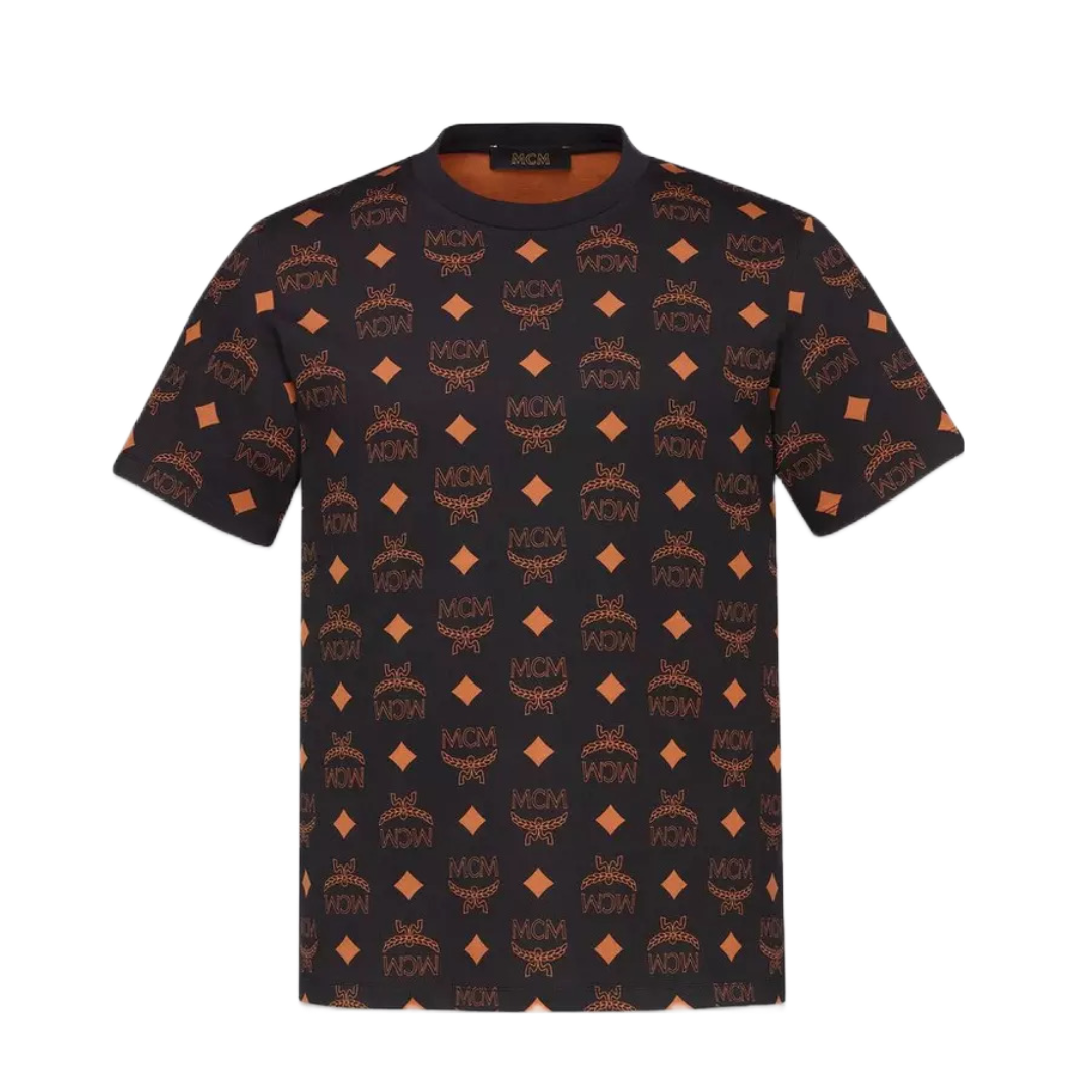 MCM MAXI MONOGRAM PRINT TSHIRT IN ORGANIC COTTON