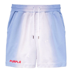 PURPLE BRAND FRENCH TERRY SHORT BLUE/RED