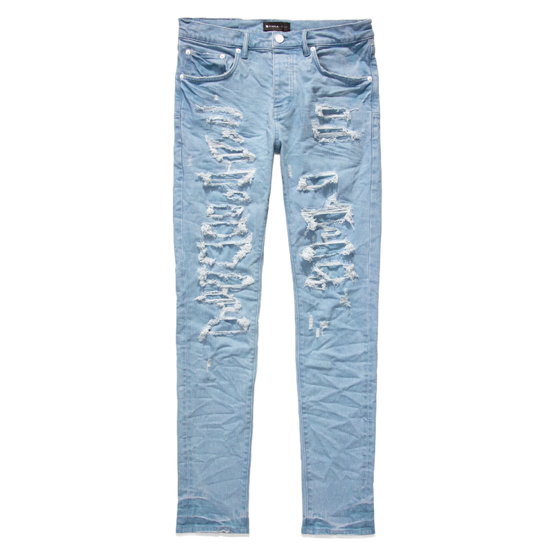 PURPLE BRAND BLOWOUT REPAIR DISTRESSED BLUE JEANS – Enzo Clothing Store