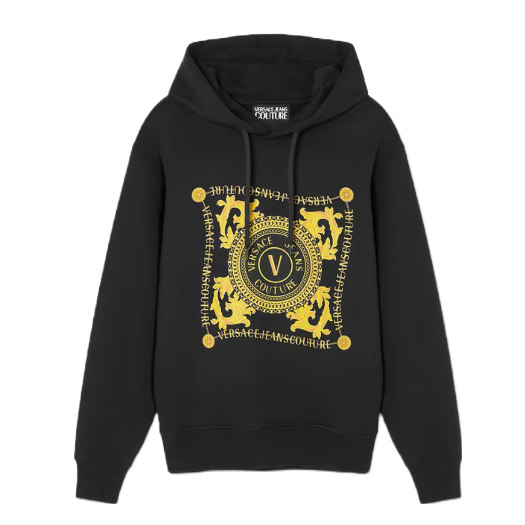 VERSACE JEANS COUTURE V-EMBLEM CHAIN HOODIE