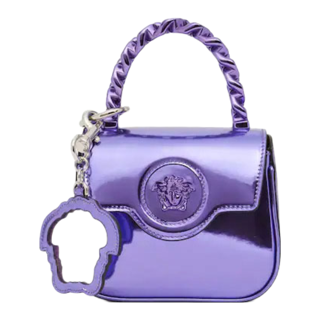 VERSACE LA MEDUSA MINI BAG PURPLE