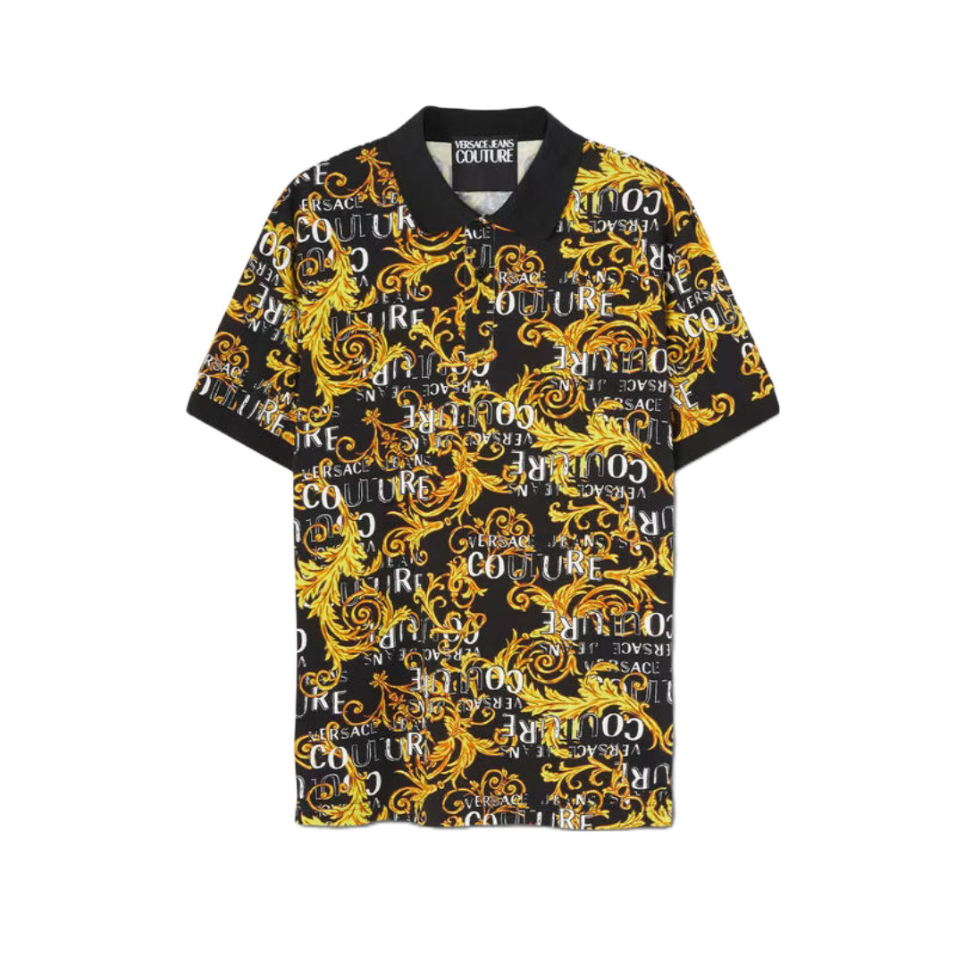 VERSACE COUTURE LOGO COUTURE POLO SHIRT