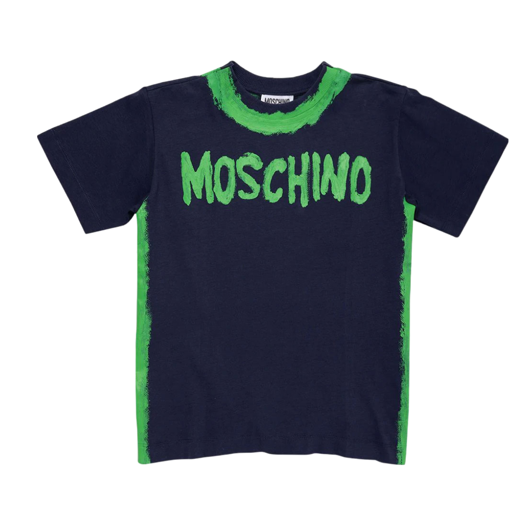 MOSCHINO PAINT ORGANIC JERSEY T-SHIRT