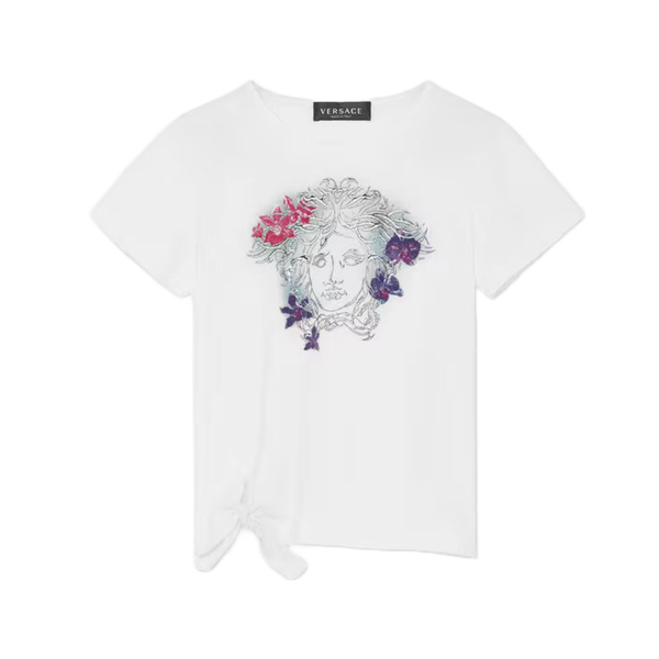 VERSACE ORCHID MEDUSA BIG KIDS T-SHIRT