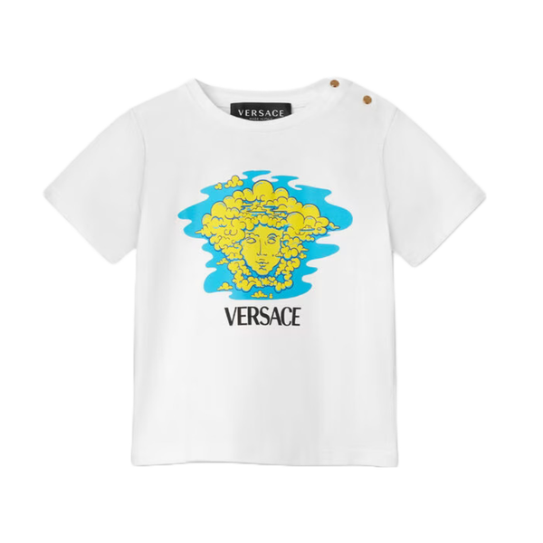 VERSACE MEDUSA VERSACE LOGO KIDS T-SHIRT