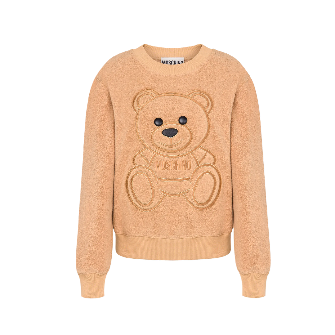 MOSCHINO TEDDY BEAR COTTON SWEATSHIRT