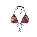 VERASACE REVERSIBLE LOGO ORCHID BIKINI TOP BLACK/PINK
