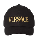 VERSACE GOLD EMBROIDERED LOGO BASEBALL CAP