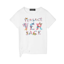 VERSACE LOGO KIDS T-SHIRT WHITE/MULTICOLOR