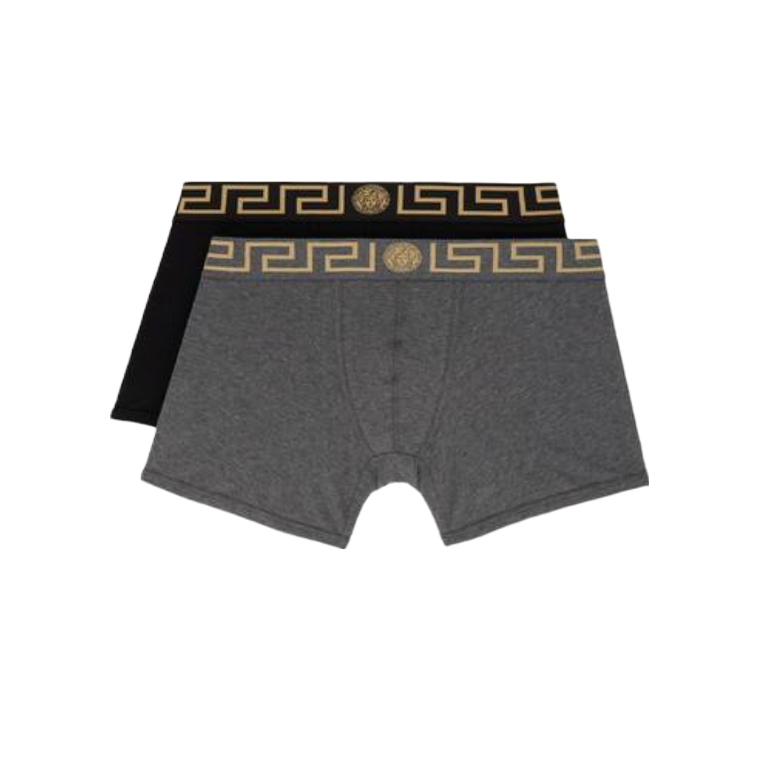 VERSACE GRECA BORDER BIG KIDS TRUNKS 2-PACK