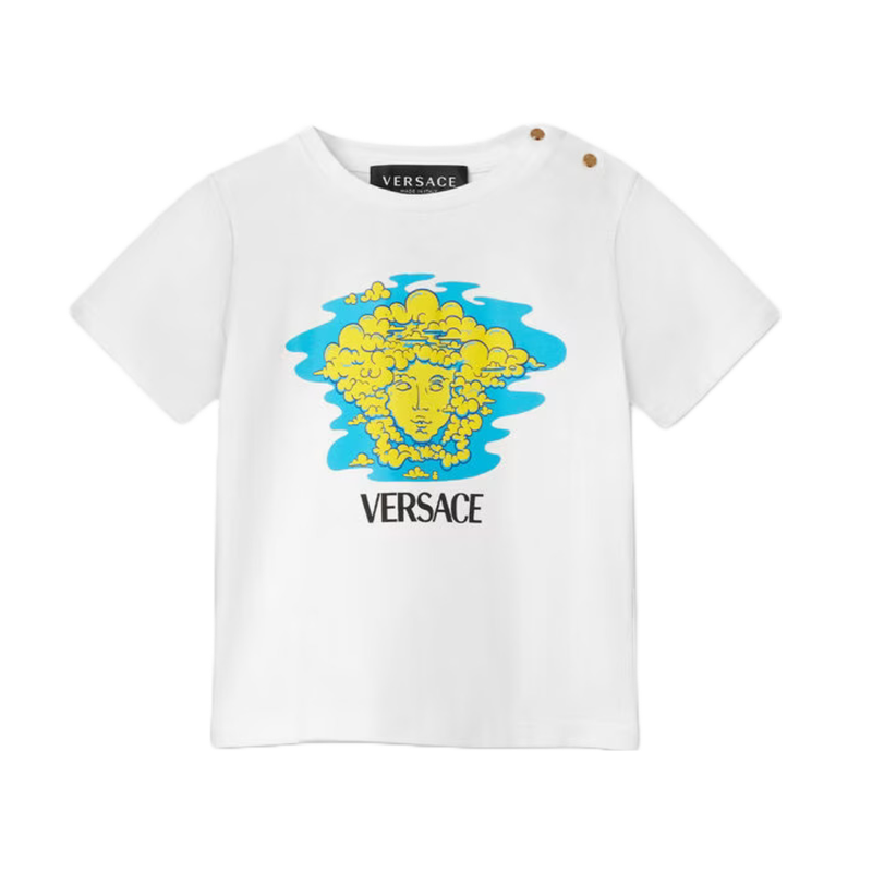 VERSACE MEDUSA VERSACE LOGO BABY T-SHIRT