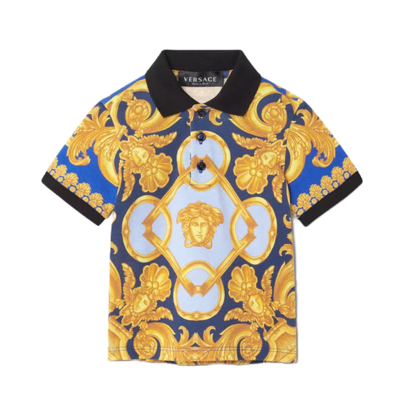 VERSACE BAROCCO 660 BIG KIDS POLO SHIRT