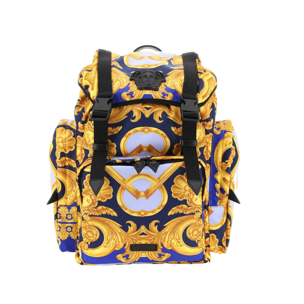 VERSACE BAROCCO 660 PRINT NYLON MEDUSA BACKPACK