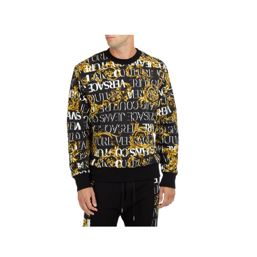 VERSACE JEANS COUTURE LOGO PRINT SWEATSHIRT