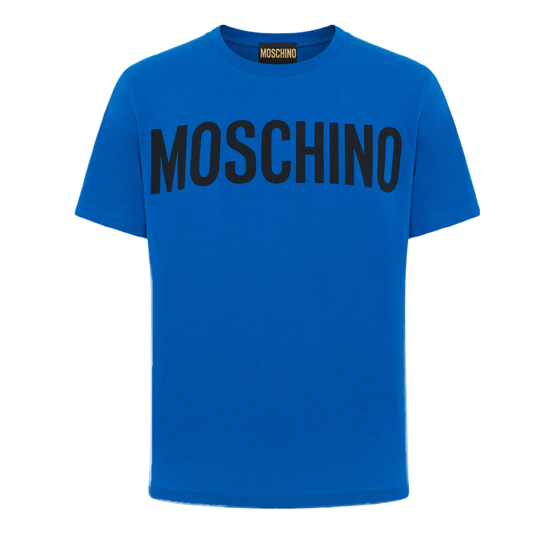 MOSCHINO STRETCH JERSEY T-SHIRT WITH LOGO