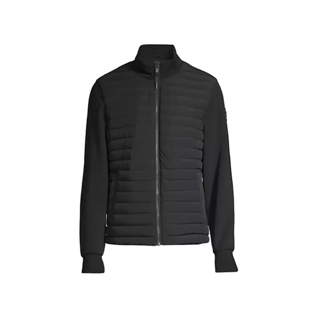 MOOSE KNUCKLES REALWOOD HYBRID BOMBER BLACK/BLACK