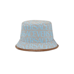 VERSACE ALL OVER BUCKET HAT BEIGE/BLUE