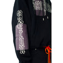HERON PRESTON GOTHIC COLOR BLOCKS HOODIE BLACK/GREY