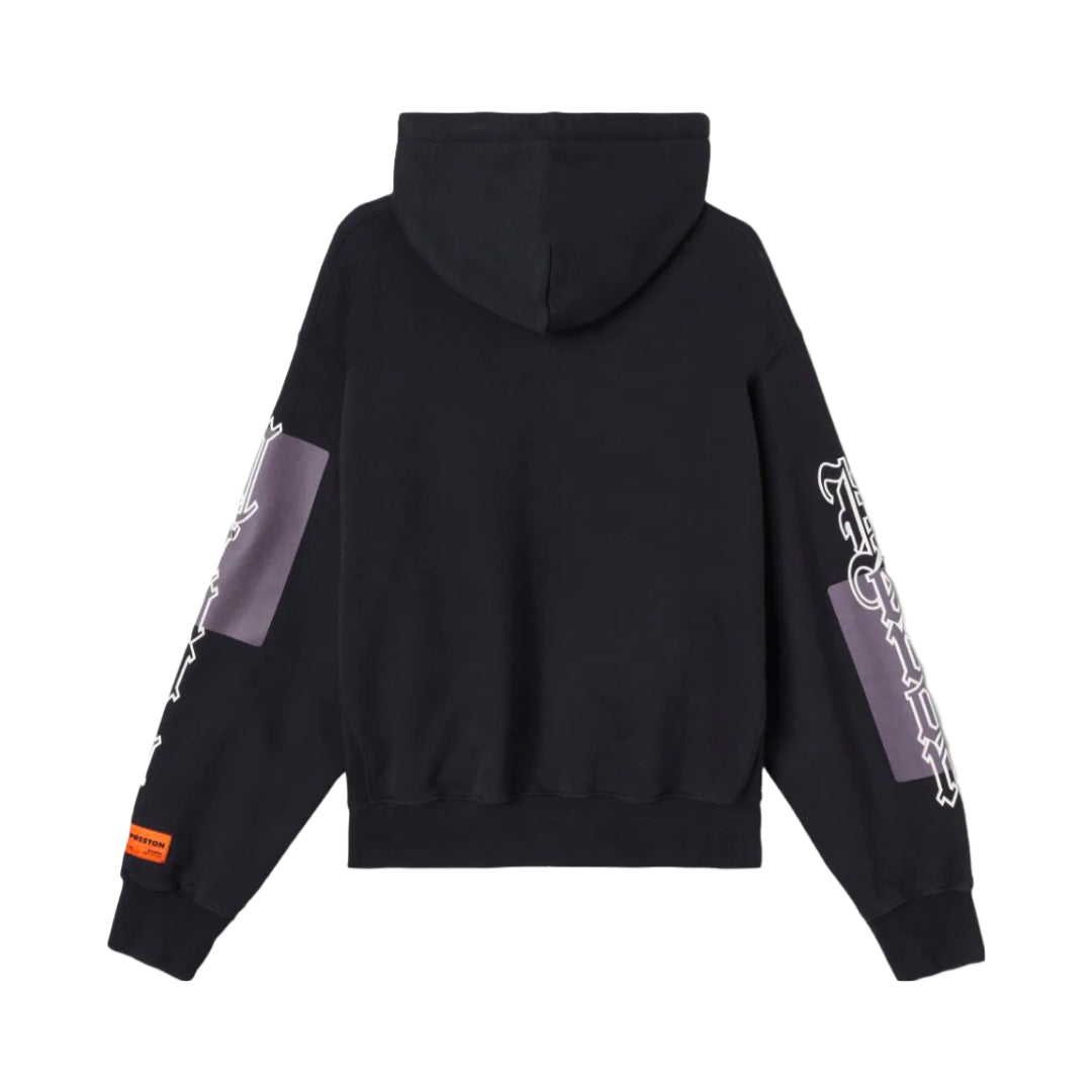 HERON PRESTON GOTHIC COLOR BLOCKS HOODIE BLACK/GREY