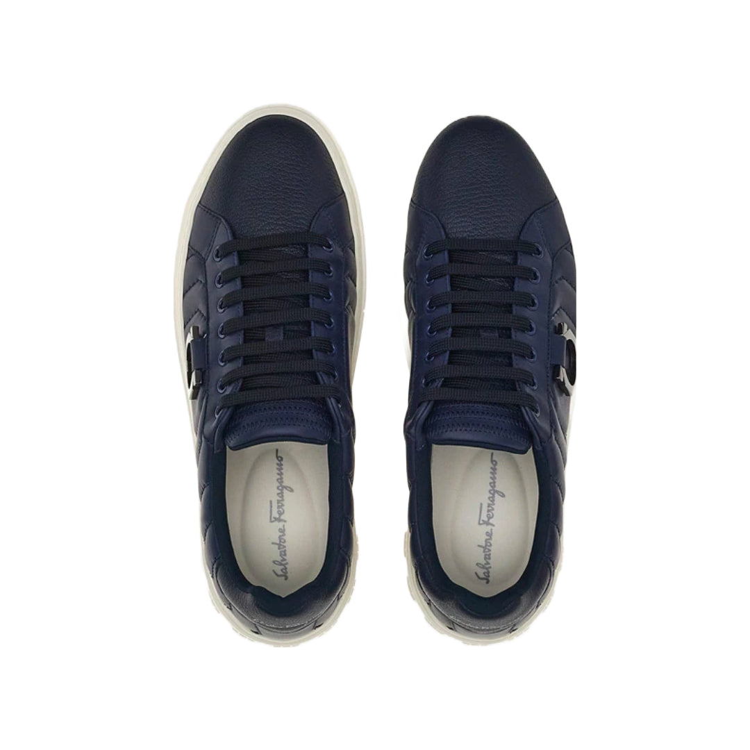 SALVATORE FERRAGAMO GANCINI SNEAKER BLUE