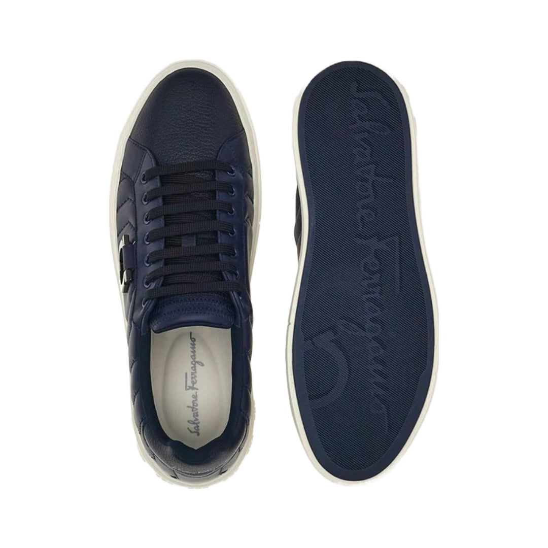 SALVATORE FERRAGAMO GANCINI SNEAKER BLUE