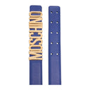 MOSCHINO LOGO PLAQUE BUCKLE FASTENING BELT