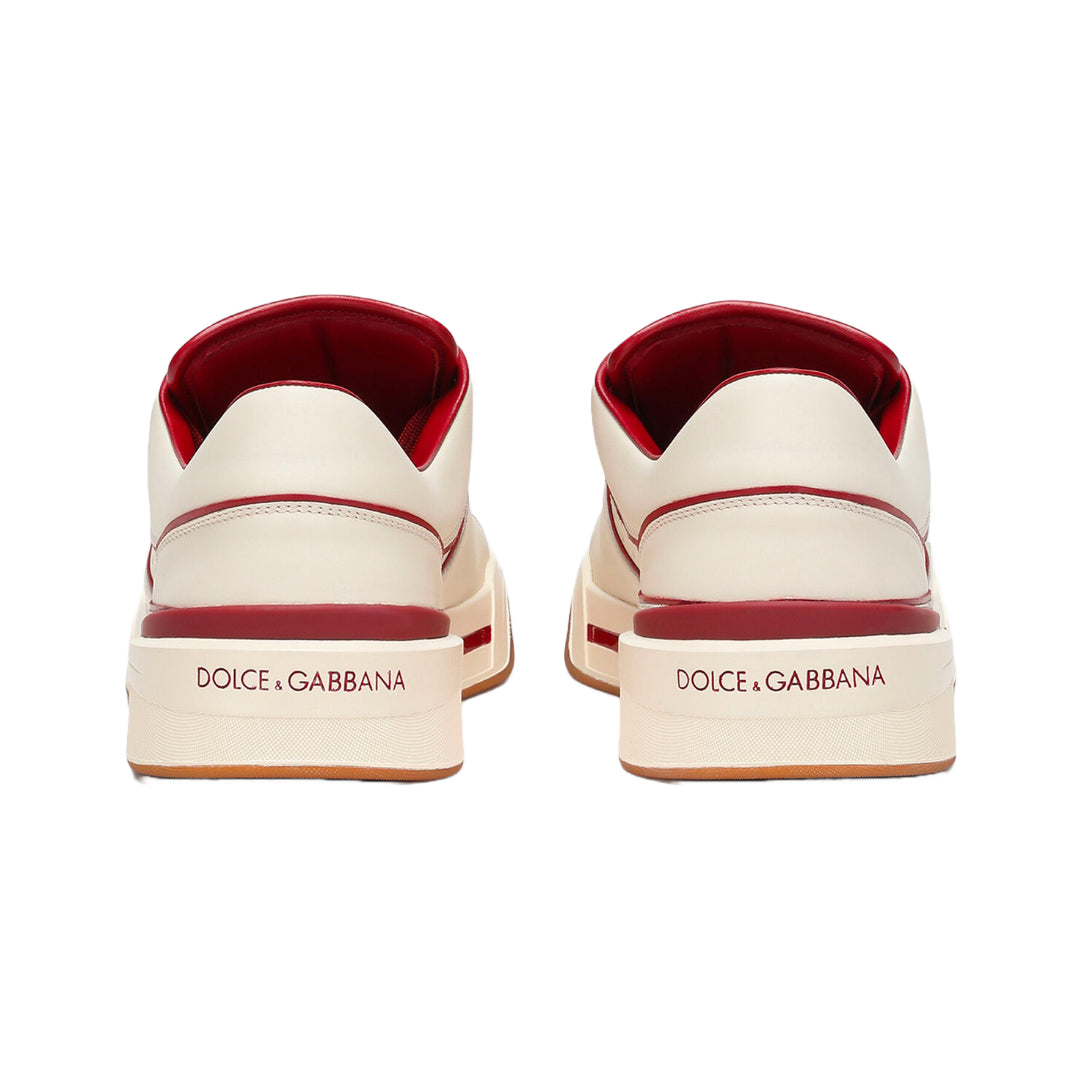 DOLCE & GABBANA ROMA SNEAKER BLANCO NET/LAMPONE