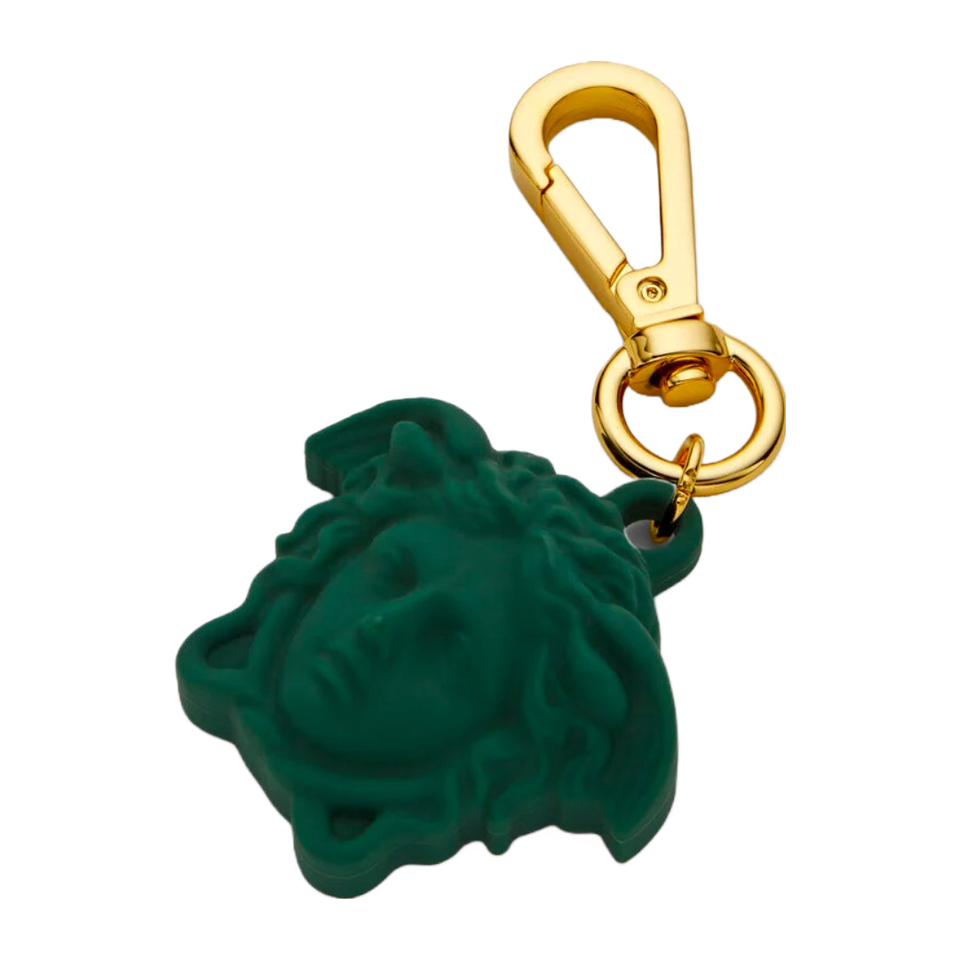 VERSACE LA MEDUSA KEY RING KHAKI