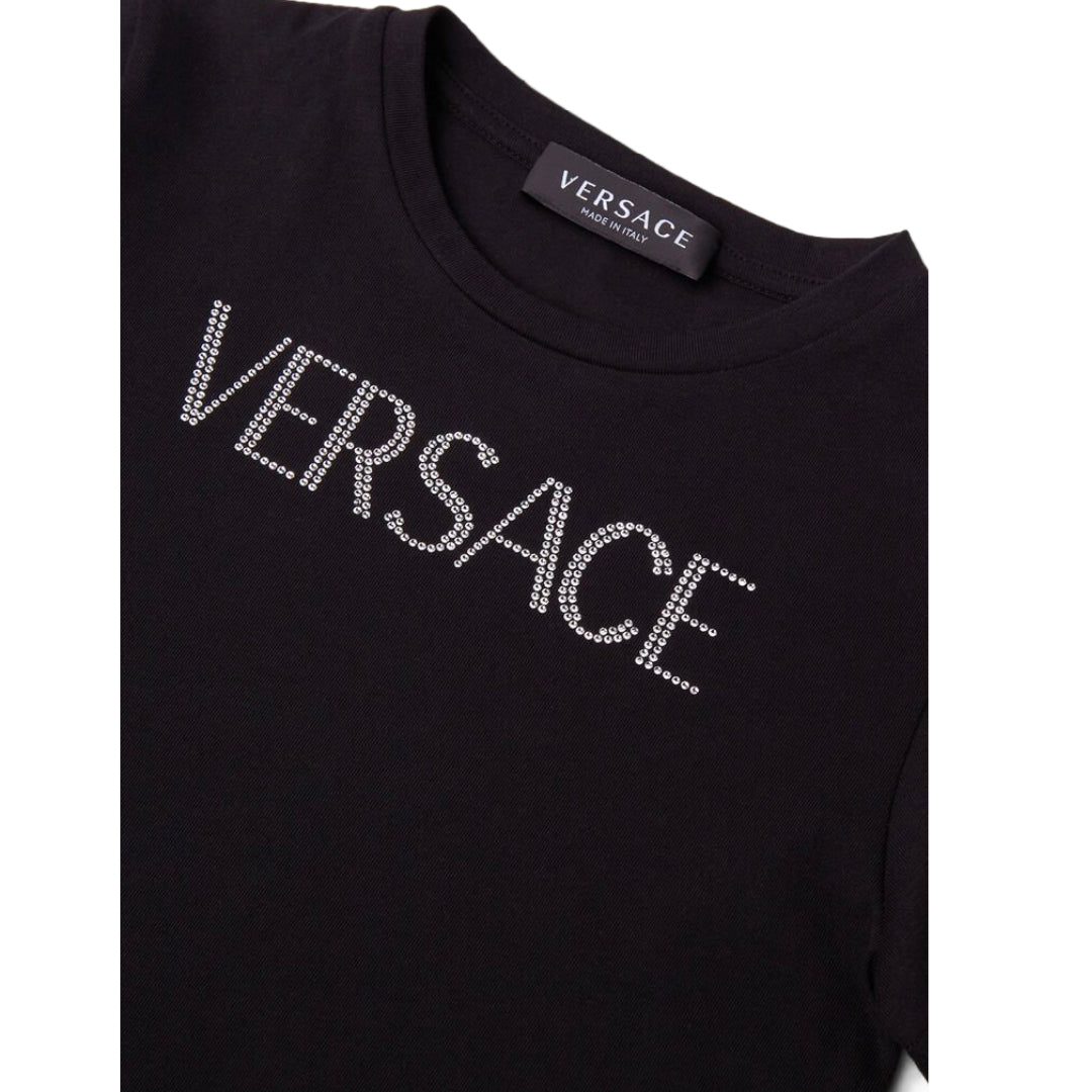 VRESACE CRYSTAL VERSACE LOGO KIDS T-SHIRT