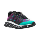VERSACE TRIGRECA SNEAKER TEAL/NERO/PLUM