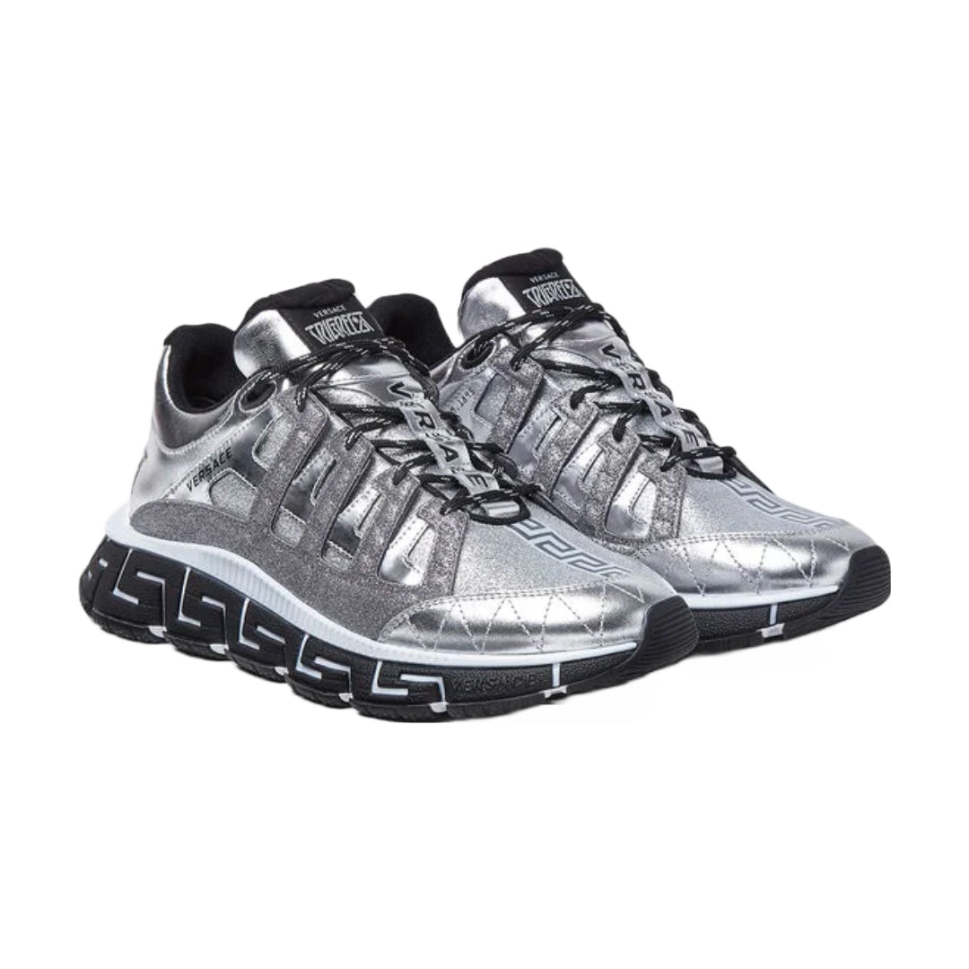 VERSACE TRIGRECA SNEAKERS SILVER