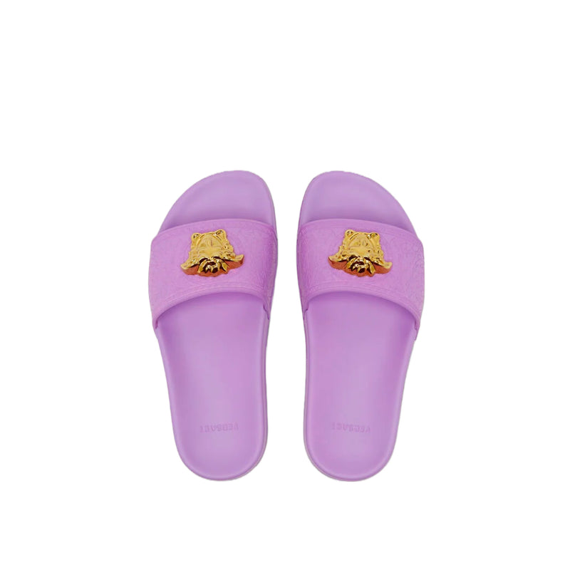 VERSACE PALAZZO SLIDES LILAC – Enzo Clothing Store