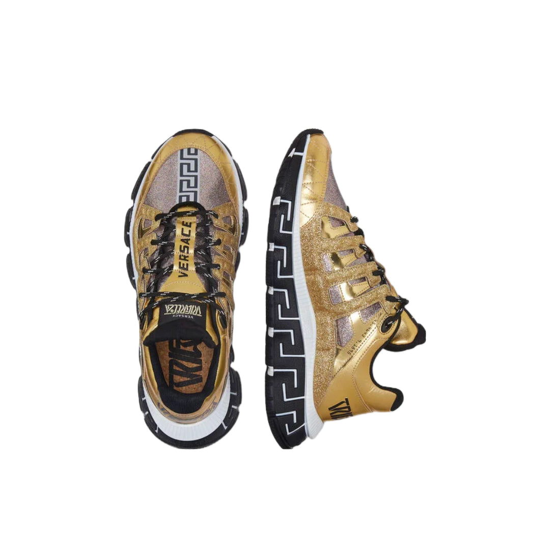 VERSACE TRIGRECA RUNNERS GOLD/MULTICOLOR/GLITTER