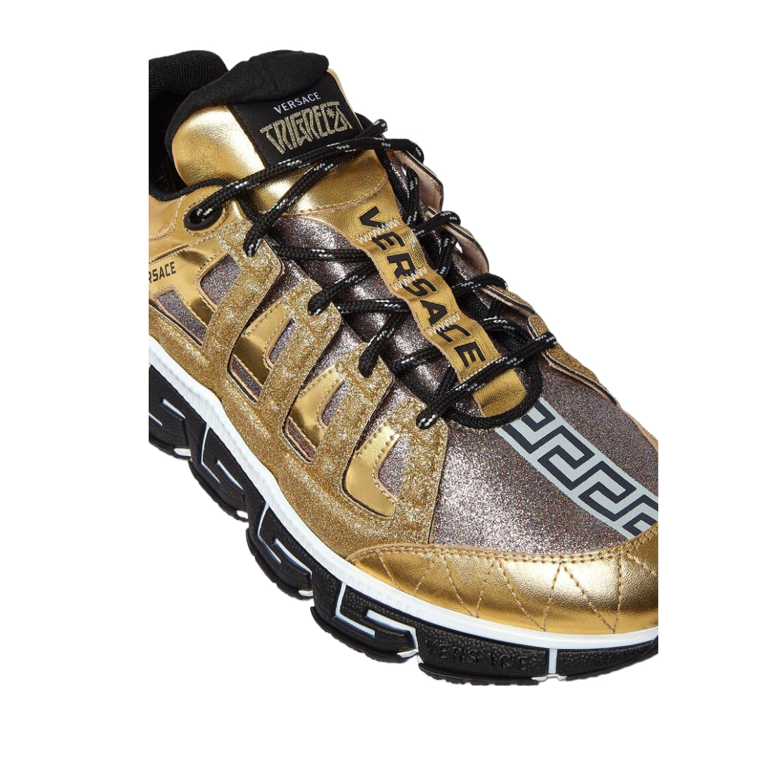 VERSACE TRIGRECA RUNNERS GOLD/MULTICOLOR/GLITTER