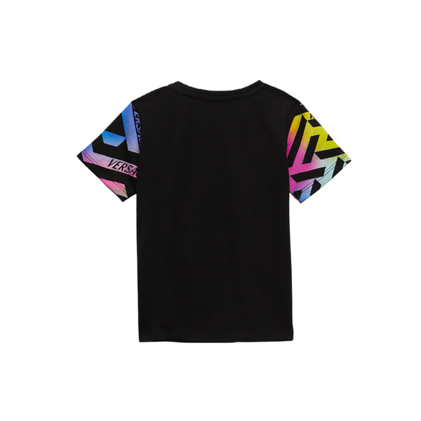 VERSACE KIDS LA GRECA LOCO RAINBOW TSHIRT