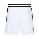DOLCE & GABBANA MID-LENGTH TRUNK WITH DG LOGO WHITE/BLACK