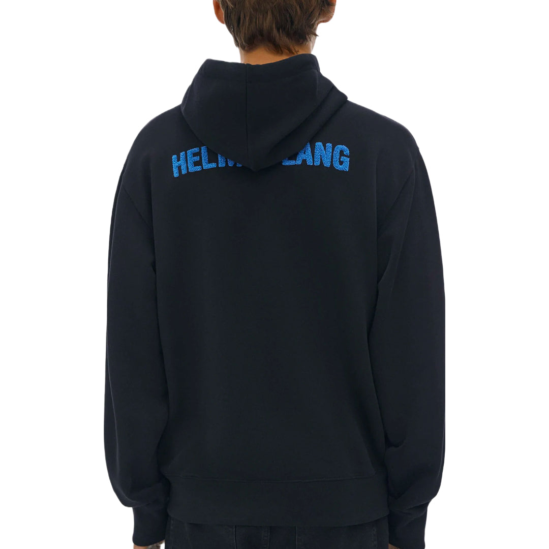 HELMUT LANG FLOCKED HOODIE BLACK