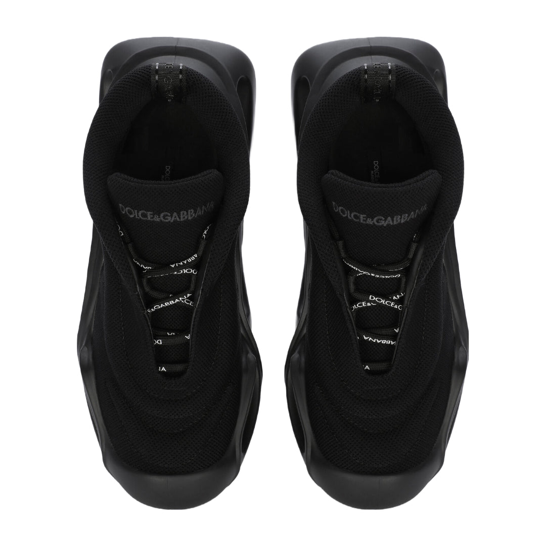 DOLCE & GABBANA FABRIC WAVE SNEAKER BLACK/BLACK