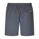 DOLCE & GABBANA MID-LENGTH TRUNKS WITH BRANDED BANDN GREY