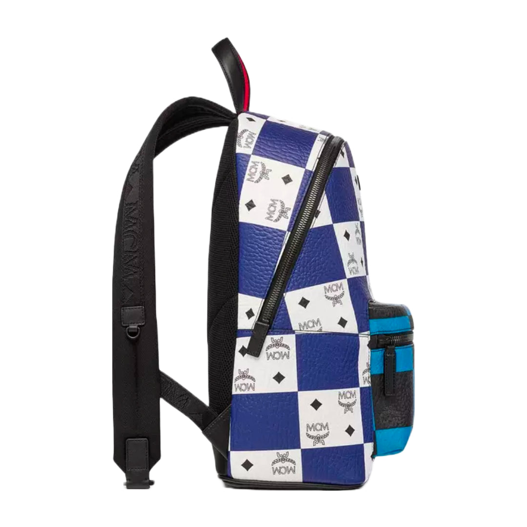 MCM MEDIUM STARK BACKPACKINCHECKERBOARD VISETOS MULTICOLOR