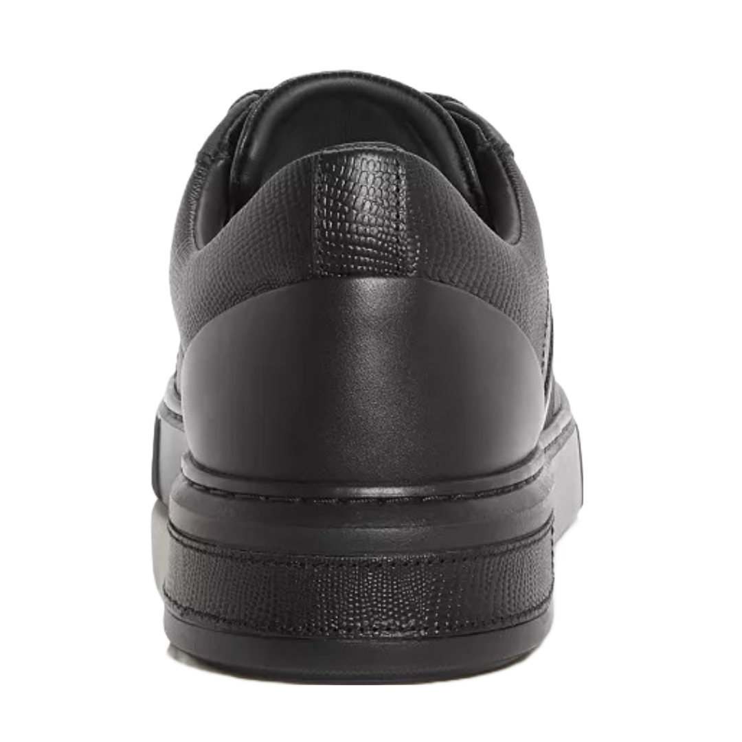 BALLY MOONY LEATHER SNEAKERS IN BLACK