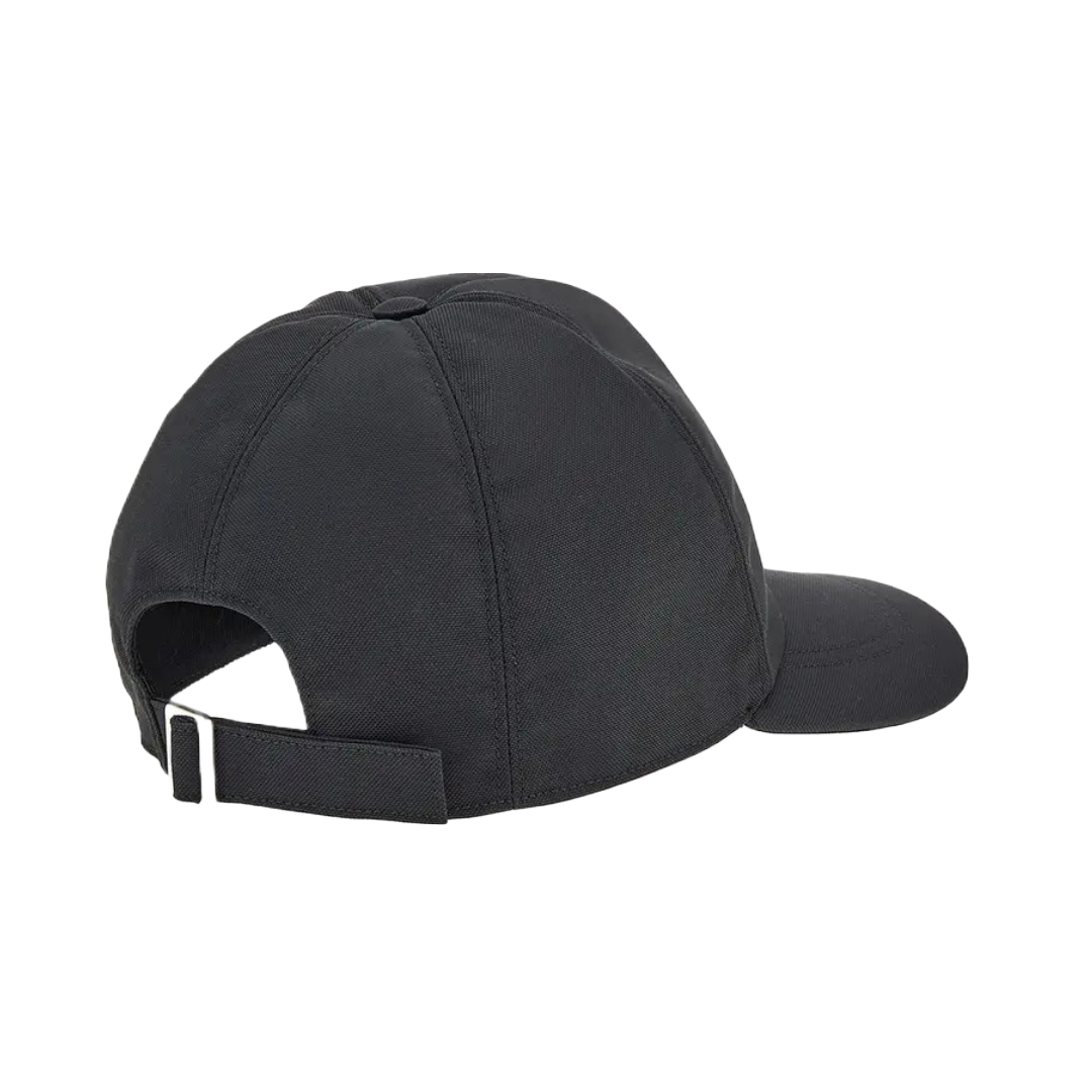 SALVATORE FERRGAMO BASEBALL CAP WITH SIGNATURE NERO-BLANCO